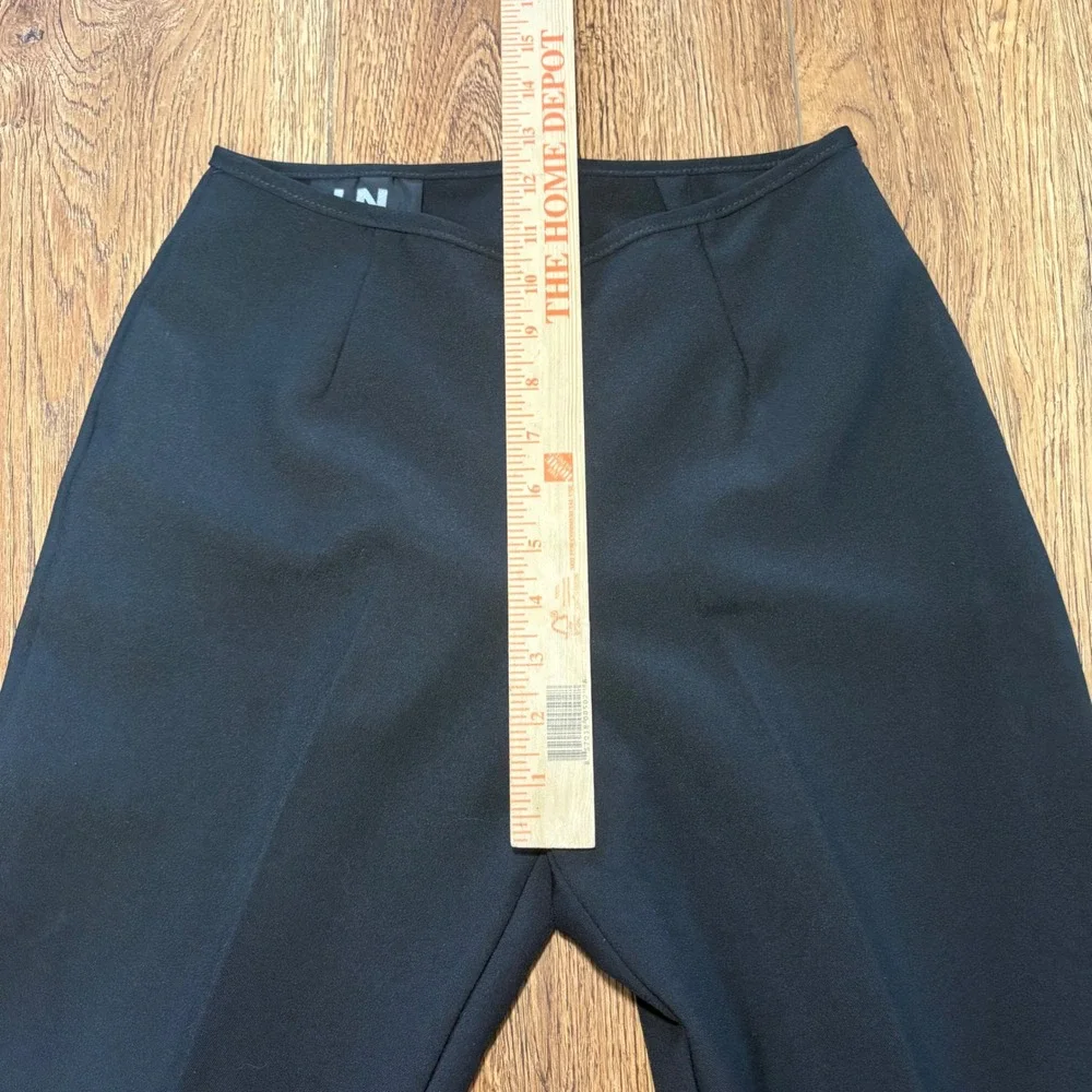 VTG I.N. San Francisco Black High Waisted Dress Pants Trousers Size 7 USA Career